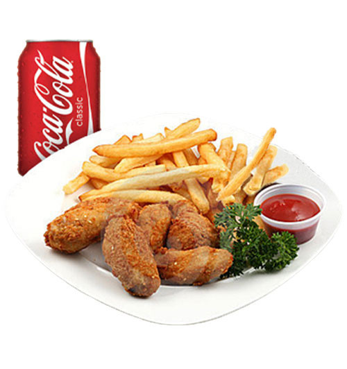 Chicken Wings Chips and drinks Combo
